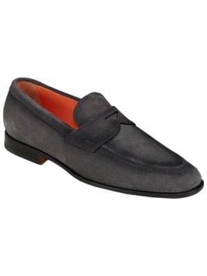 Penny Loafer aus Veloursleder