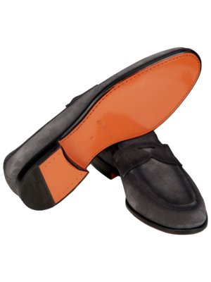 Penny Loafer aus Veloursleder