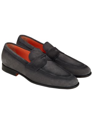 Penny Loafer aus Veloursleder