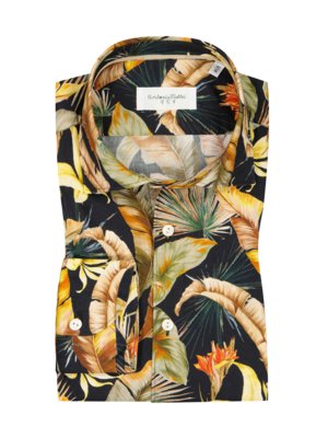 Hemd im Tropical-Allover-Print, Regular Fit