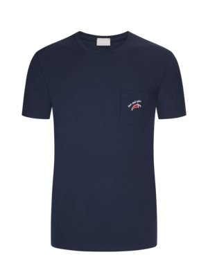 Gendt-T-Shirt,-Bequem,-Yacht-Blau