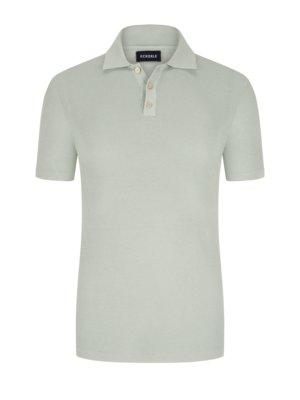 Poloshirt in Perlstrick-Optik