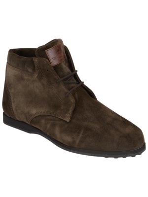 Gefütterte Chukka-Boots aus Veloursleder