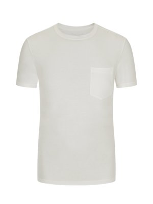 Softes T-Shirt im Lyocell-Mix, Brusttasche