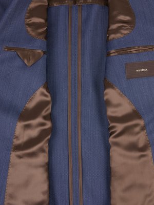 Ungefütterter Anzug in Minimalstruktur, Shaped Fit