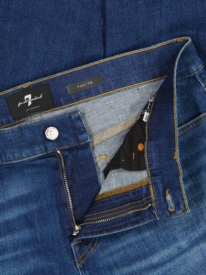 Jeans mit Stretchanteil, Skinny, Earthkind Edition