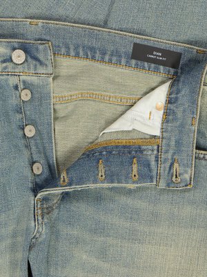 Jeans Bleached-Optik, Stretch-Anteil, Tapered Slim Fit