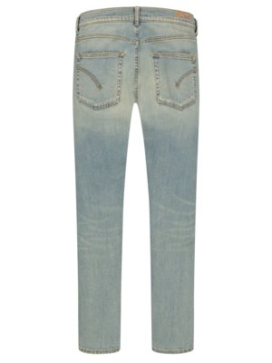 Jeans-Bleached-Optik,-Stretch-Anteil,-Tapered-Slim-Fit