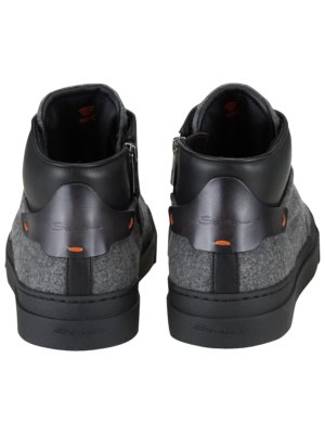 Hightop-Sneaker-in-Filz-Optik