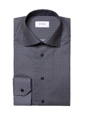 Businesshemd-mit-All-Over-Muster,-Slim-Fit