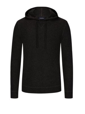 Leichter Feinstrick-Hoodie aus Kaschmir