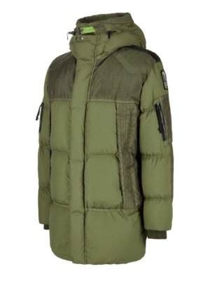 Daunenparka Combat mit Kontrast-Details