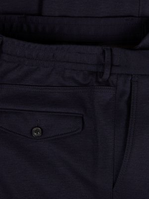 Elastische Wollhose in Jersey-Qualität, Shaped Fit