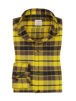 Weiches Flanell-Hemd mit Tartan-Muster in Fitted Body