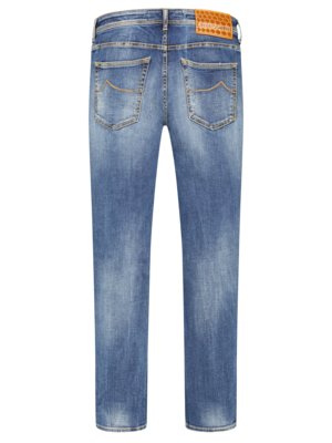 Jeans-in-Washed-Optik,-Carrot-Slim-Fit