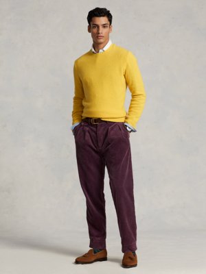 Pullover mit Ellenbogenpatches aus Wolle und Kaschmir