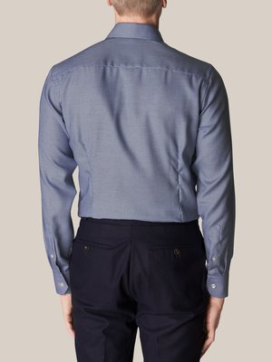 Hemd in Twill-Qualität mit Hahnentritt-Muster, Slim Fit