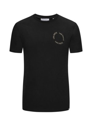 T-Shirt-mit-runder-Logo-Stickerei-und-Rundhalsausschnitt-