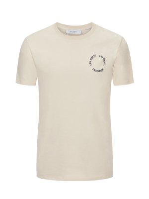 T-Shirt-mit-runder-Logo-Stickerei-und-Rundhalsausschnitt-