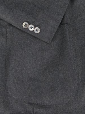 Ungefütterter Anzug aus Schurwolle in Flanell-Qualität, Zero Gravity