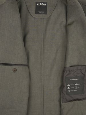 Ungefütterter Anzug aus Wolle in Techmerino-Qualität