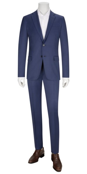 Leichter Anzug aus Schurwolle, Tailored Fit