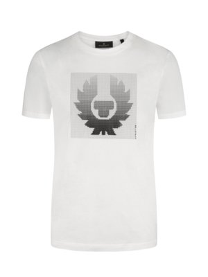 T-Shirt mit reflektierendem Phönix-Print