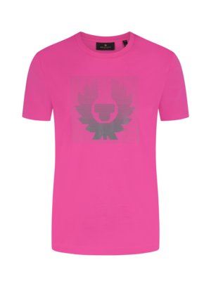T-Shirt-mit-reflektierendem-Phönix-Print