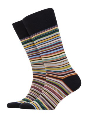 Socken aus einem Baumwollgemisch mit Streifen-Muster