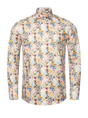 Sporthemd in Twill-Qualität mit floralem Print, Contemporary Fit
