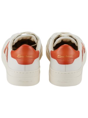 Double Buckle Sneaker aus Nappaleder mit Kontrast-Detail