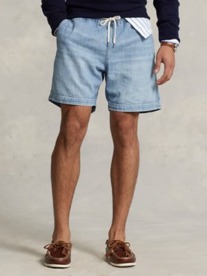 Bermuda-Shorts in Used-Optik 