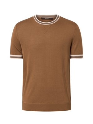 Softes T-Shirt aus Wolle mit Kaschmir und Seidenanteil