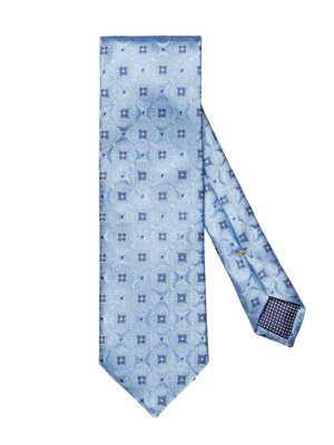 Krawatte-aus-Seide-mit-grafischem-Muster