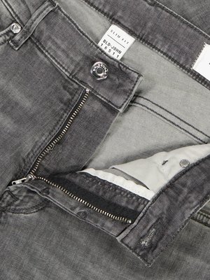 Leichte-Sommer-Jeans-in-Used-Optik-mit-Stretch,-Slim-Fit