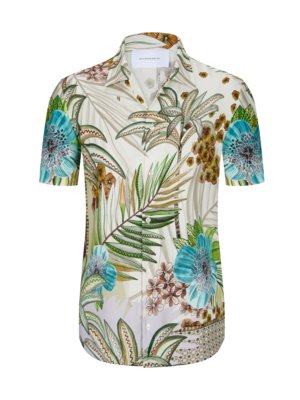 Leichtes Resorthemd mit floralem Allover-Print