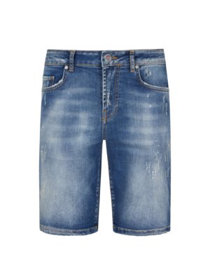 Jeans Bermudas in Distressed-Optik, Slim Fit