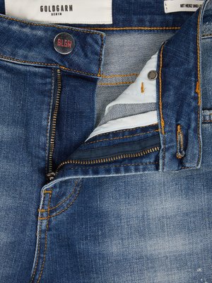 Jeans Bermudas in Distressed-Optik, Slim Fit