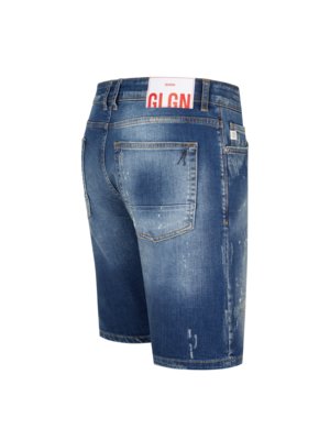 Jeans-Bermudas-in-Distressed-Optik,-Slim-Fit