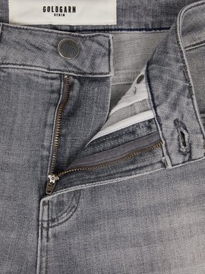 Jeans-Bermudas in Used-Optik mit Stretchanteil