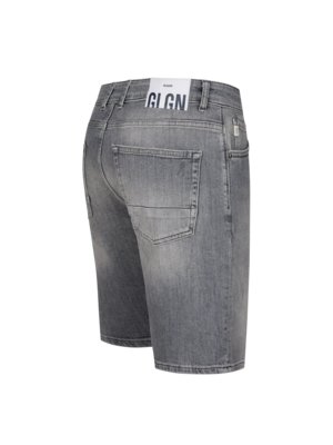 Jeans-Bermudas-in-Used-Optik-mit-Stretchanteil