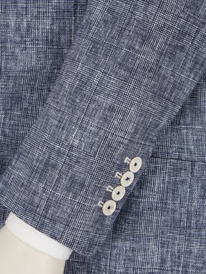 Ungefüttertes Baukasten-Sakko aus Baumwolle mit Stretchanteil 