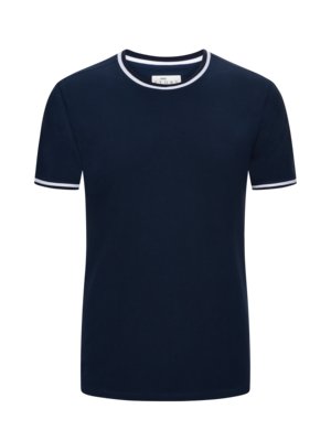 T-Shirt-aus-feinem-Baumwoll-Piqué