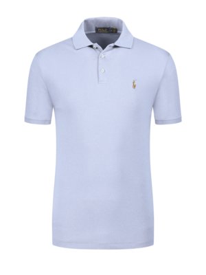 Softes Jersey-Poloshirt, Custom Slim Fit