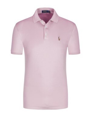 Softes Jersey-Poloshirt, Custom Slim Fit