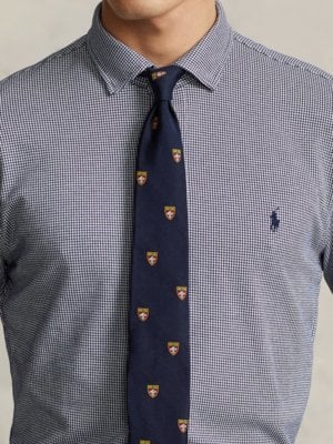 Jersey-Hemd mit Hahnentritt-Muster