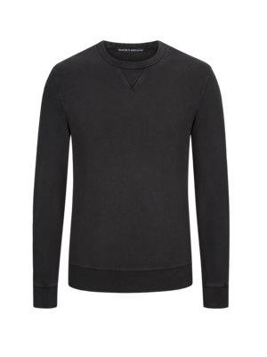 Sweatshirt-aus-Pima-Baumwolle-und-Rundhalsausschnitt