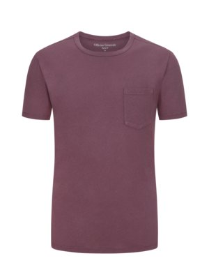 Unifarbenes-T-Shirt-mit-Leinenanteil