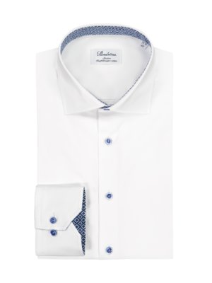Hemd in Twofold Super Cotton-Qualität mit Ausputz, Slimline