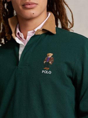 Rugbyshirt mit Polo-Bear-Stickerei, Classic Fit